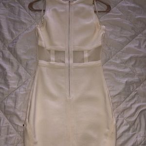 Bebe ivory sexy bodycon dress! Never worn.